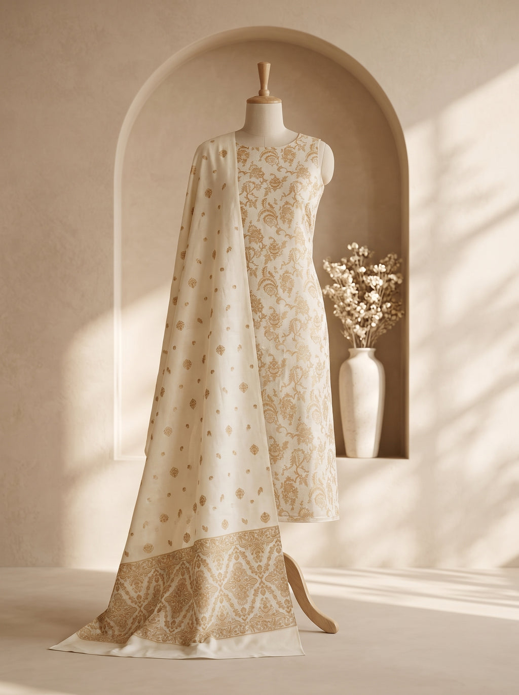 3PC 08. Ivory Gilt
